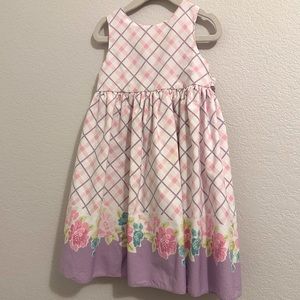 Good Lad Purple Floral Spring/Summer Belted Dress. Size 5.